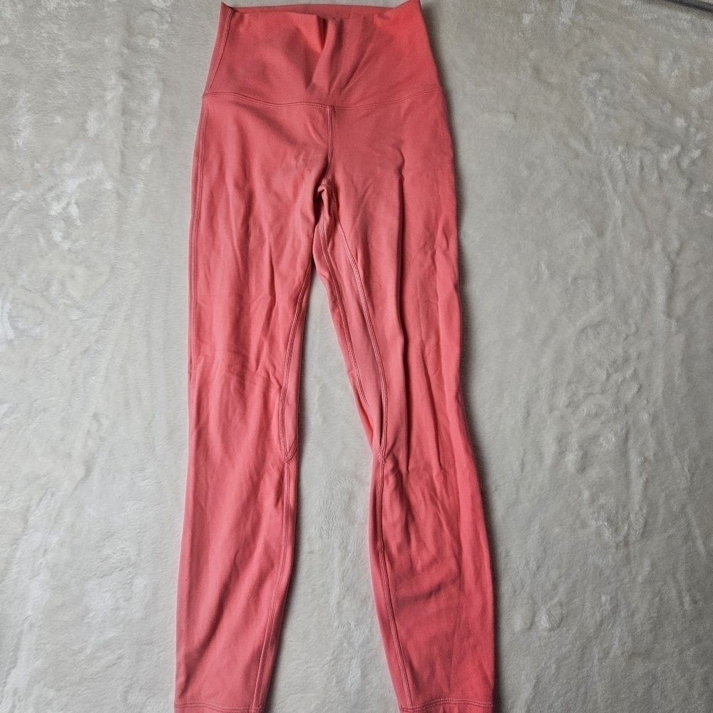 Lululemon Align Pant 25" 4 Women’s Guava Pink Nulu Fabric